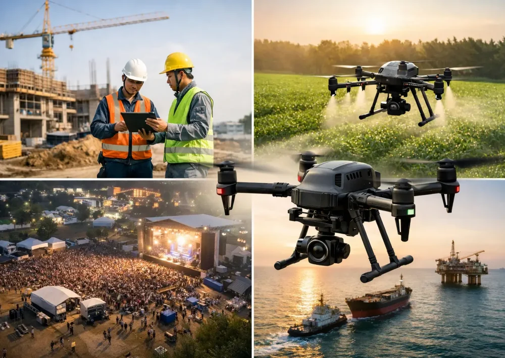 Drone çekimi hangi sektörlerde kullanılır?